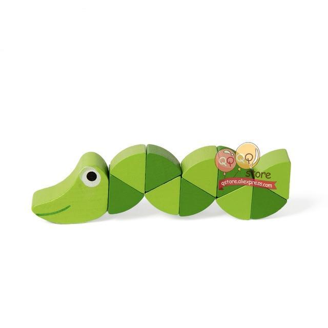 Wooden Worm Puzzle